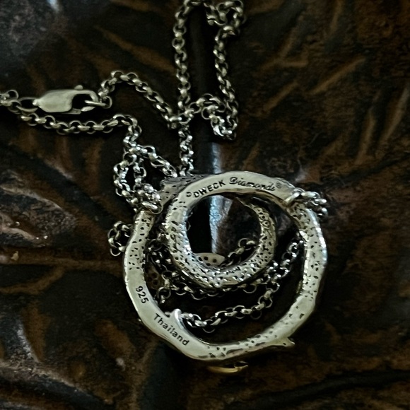 Stephen Dweck Fortuna Diamonds sterling silver 18k gold twig branch necklace - Picture 4 of 7